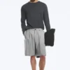 Uno Loose Suit Shorts – Light Dusty Grey Uno Loose Suit Shorts – Light Dusty Grey
