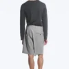 Uno Loose Suit Shorts – Light Dusty Grey Uno Loose Suit Shorts – Light Dusty Grey