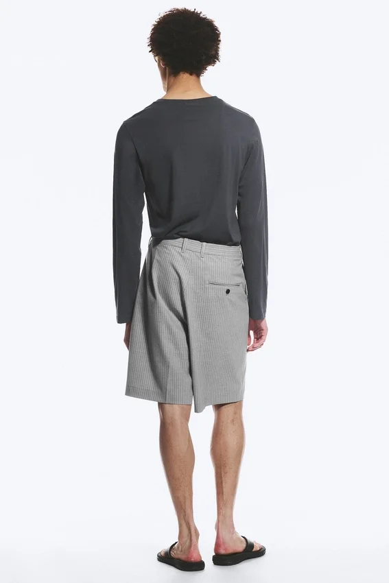 Uno Loose Suit Shorts – Light Dusty Grey Uno Loose Suit Shorts – Light Dusty Grey