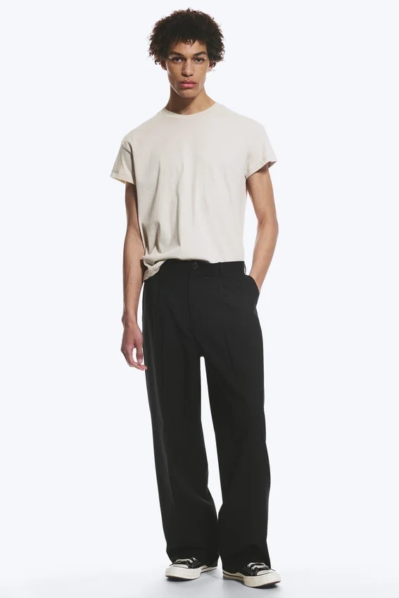 Uno Loose Suit Trousers – Black Uno Loose Suit Trousers – Black