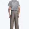 Uno Loose Suit Trousers – Dark Beige Melange Uno Loose Suit Trousers – Dark Beige Melange