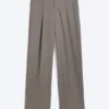 Uno Loose Suit Trousers – Dark Beige Melange Uno Loose Suit Trousers – Dark Beige Melange
