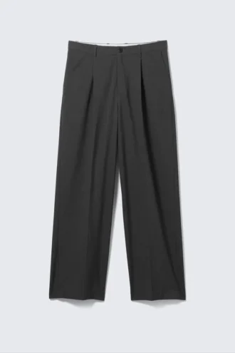 Uno Loose Suit Trousers – Dark Grey