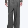 Uno Loose Suit Trousers – Dark Grey Melange Uno Loose Suit Trousers – Dark Grey Melange