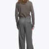 Uno Loose Suit Trousers – Dark Grey Melange Uno Loose Suit Trousers – Dark Grey Melange