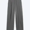 Uno Loose Suit Trousers – Dark Grey Melange Uno Loose Suit Trousers – Dark Grey Melange