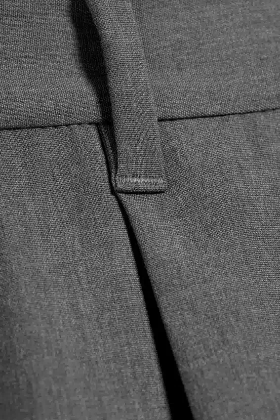 Uno Loose Suit Trousers – Dark Grey Melange Uno Loose Suit Trousers – Dark Grey Melange