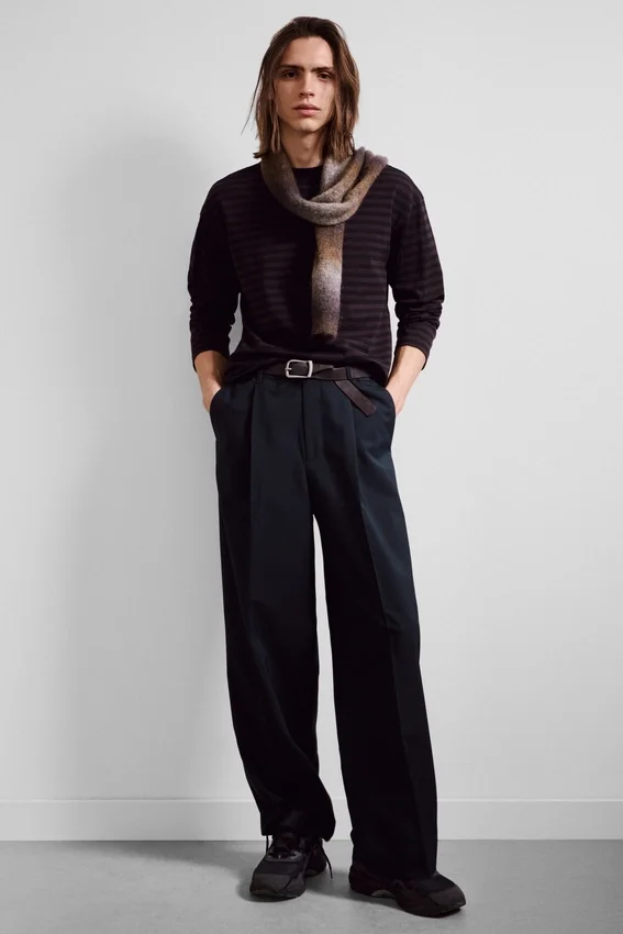 Uno Loose Suit Trousers – Dark Navy Blue Uno Loose Suit Trousers – Dark Navy Blue