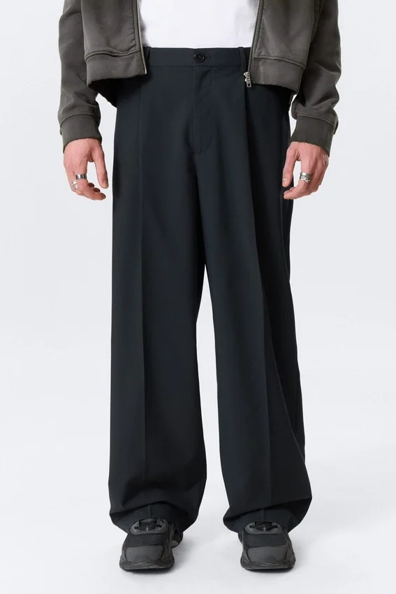 Uno Loose Suit Trousers – Dark Navy Blue Uno Loose Suit Trousers – Dark Navy Blue