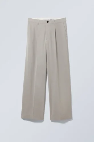 Uno Loose Suit Trousers – Dusty Beige
