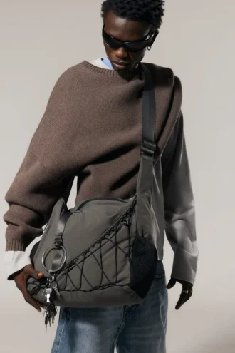 Utility Crossbody Bag – Dark Grey