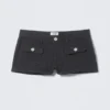Utility Pocket Mini Shorts – Black Utility Pocket Mini Shorts – Black
