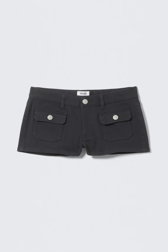 Utility Pocket Mini Shorts – Black Utility Pocket Mini Shorts – Black
