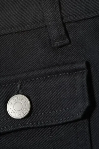 Utility Pocket Mini Shorts – Black
