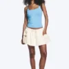Utility Twill Mini Skirt – Off-White Utility Twill Mini Skirt – Off-White