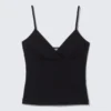 V-Neck Cotton Singlet – Black V-Neck Cotton Singlet – Black