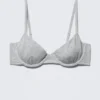 V-Neck Cotton Wire Bra – Grey Melange V-Neck Cotton Wire Bra – Grey Melange