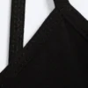 V-Neck Jersey Mini Dress – Black V-Neck Jersey Mini Dress – Black