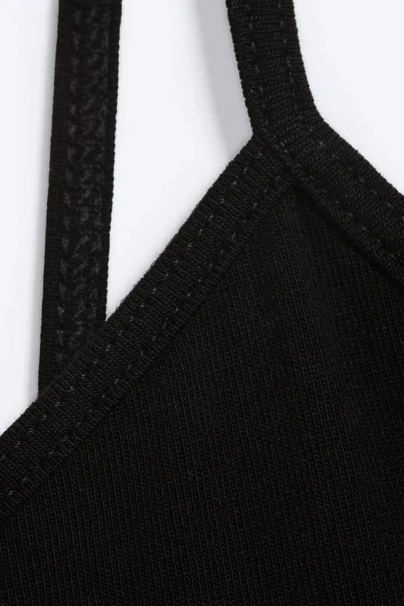 V-Neck Jersey Mini Dress – Black V-Neck Jersey Mini Dress – Black