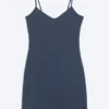 V-Neck Jersey Mini Dress – Dark Blue V-Neck Jersey Mini Dress – Dark Blue
