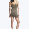 V-Neck Jersey Mini Dress – Dusty Grey V-Neck Jersey Mini Dress – Dusty Grey