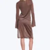 V-Neck Knitted Cardigan – Brown V-Neck Knitted Cardigan – Brown