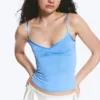V-Neck Strap Top – Blue V-Neck Strap Top – Blue
