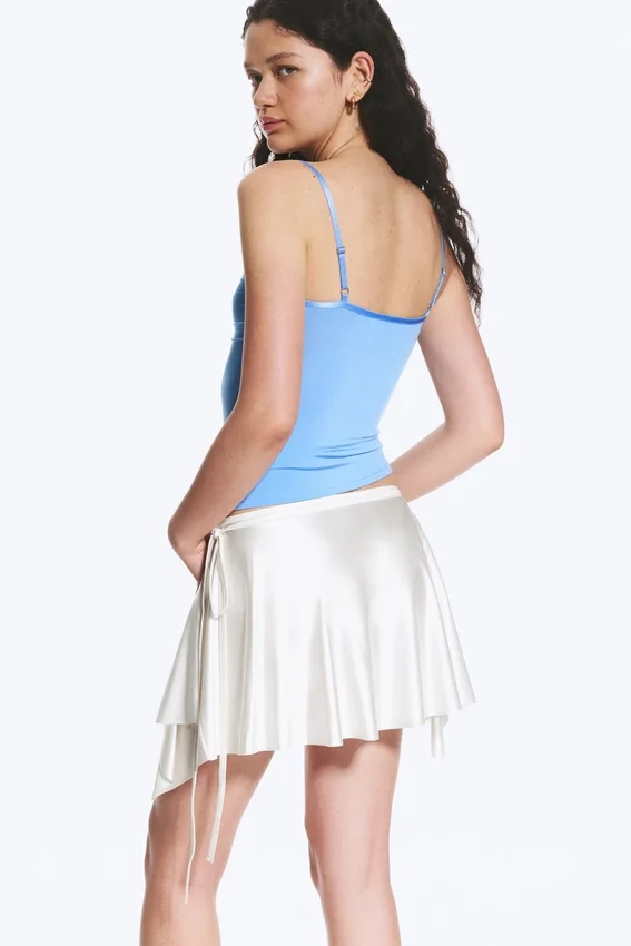 V-Neck Strap Top – Blue V-Neck Strap Top – Blue