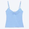 V-Neck Strap Top – Blue V-Neck Strap Top – Blue