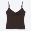 V-Neck Strap Top – Dark Brown V-Neck Strap Top – Dark Brown