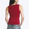 V-Neck Strap Top – Dark Red V-Neck Strap Top – Dark Red