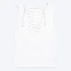 V-Neck Strap Top – White V-Neck Strap Top – White