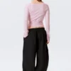 V-Neck Wrap Knit Cardigan – Light Pink V-Neck Wrap Knit Cardigan – Light Pink