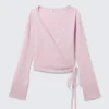 V-Neck Wrap Knit Cardigan – Light Pink V-Neck Wrap Knit Cardigan – Light Pink