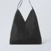 V-Shaped Nylon Shoulder Bag – Black V-Shaped Nylon Shoulder Bag – Black
