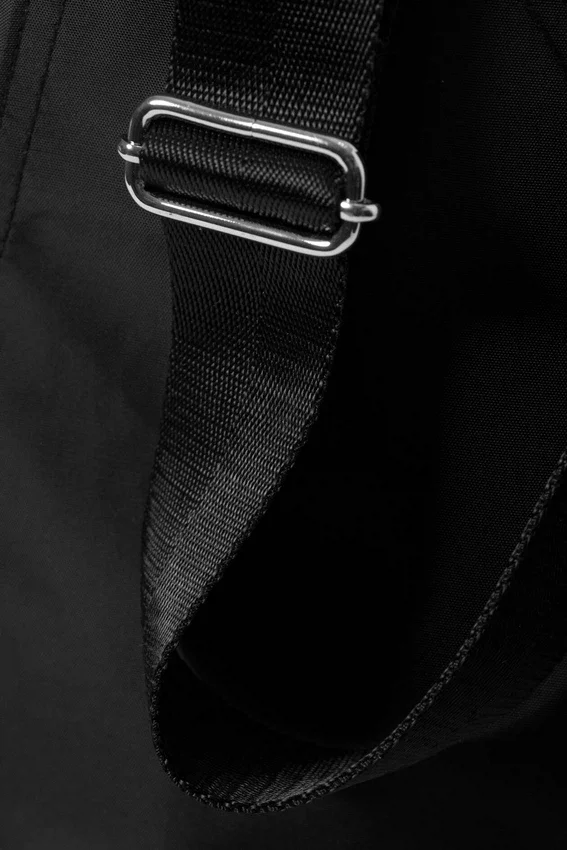V-Shaped Nylon Shoulder Bag – Black V-Shaped Nylon Shoulder Bag – Black