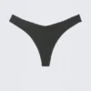 V-Shaped Ribbed Bikini Thong – Dark Grey V-Shaped Ribbed Bikini Thong – Dark Grey