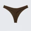 V-Shaped Thong Bikini Bottoms – Dark Brown V-Shaped Thong Bikini Bottoms – Dark Brown