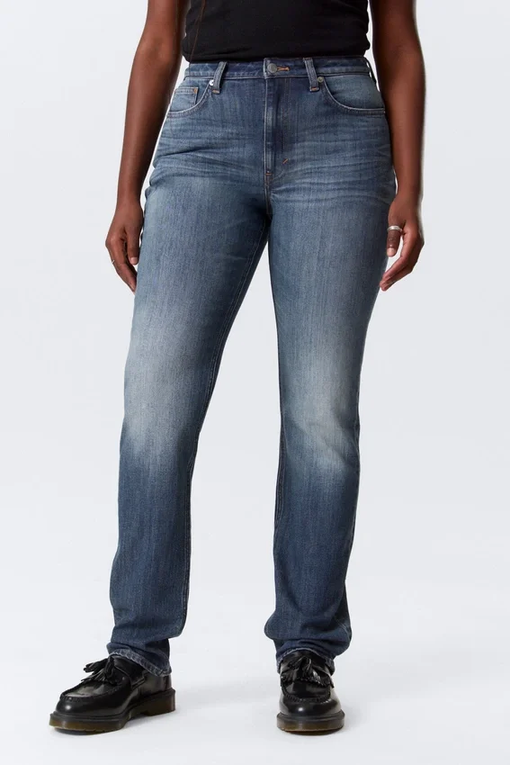 Vega Curve High Waisted Slim Jeans – Blue Hymn – Medium Blue Vega Curve High Waisted Slim Jeans – Blue Hymn – Medium Blue