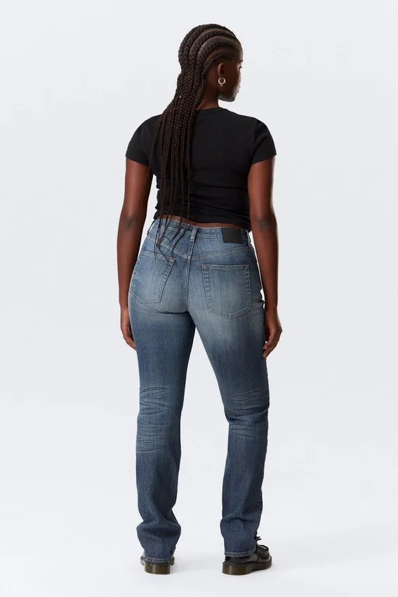 Vega Curve High Waisted Slim Jeans – Blue Hymn – Medium Blue Vega Curve High Waisted Slim Jeans – Blue Hymn – Medium Blue
