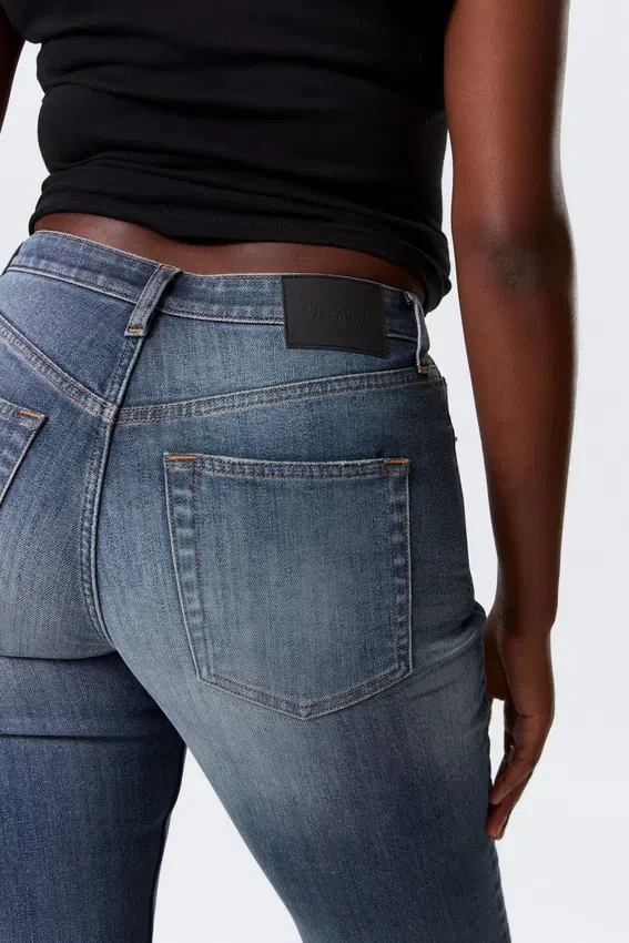 Vega Curve High Waisted Slim Jeans – Blue Hymn – Medium Blue Vega Curve High Waisted Slim Jeans – Blue Hymn – Medium Blue