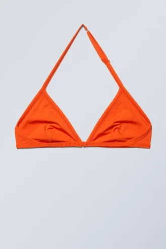 Vega Halter Triangle Bra – Brilliant Red
