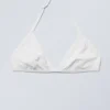 Vega Halter Triangle Bra – White