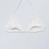 Vega Halter Triangle Bra – White