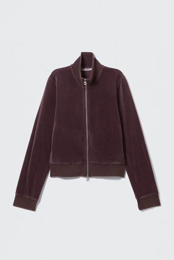 Velvet Track Jacket – Dark Plum Velvet Track Jacket – Dark Plum