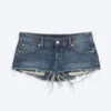 Venus Frayed Low Rise Denim Hotpants – Blue Hymn – Medium Blue Venus Frayed Low Rise Denim Hotpants – Blue Hymn – Medium Blue