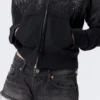 Venus Frayed Low Rise Denim Hotpants – Chelsea Black – Black Venus Frayed Low Rise Denim Hotpants – Chelsea Black – Black