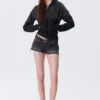 Venus Frayed Low Rise Denim Hotpants – Chelsea Black – Black Venus Frayed Low Rise Denim Hotpants – Chelsea Black – Black