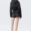 Venus Frayed Low Rise Denim Hotpants – Chelsea Black – Black Venus Frayed Low Rise Denim Hotpants – Chelsea Black – Black