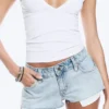 Venus Frayed Low Rise Denim Hotpants – Dream Blue – Light Blue Venus Frayed Low Rise Denim Hotpants – Dream Blue – Light Blue